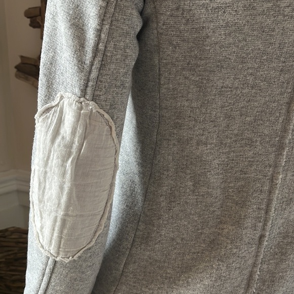 Ottod’ame Gray Speckled Cotton Distressed Blazer Jacket 6 - Picture 6 of 16